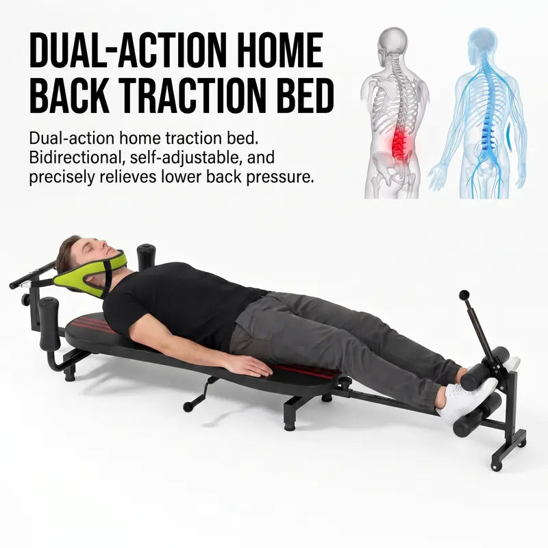 UMAY Adjustable Lumbar Stretching Chair Full Body Multi-Angle Stretch Machine (330 Lb Weight Capacity) — Heavy-Duty Full-Body Stretching Equipment Featuring Multi-Angle Adjustment and a Cushioned Seat, Suitable for Home Fitness and Daily Stretching.